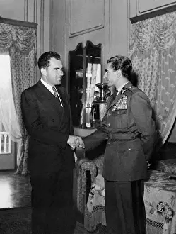 Suits Prints: Richard Nixon Shakes Hands with Shah of Iran