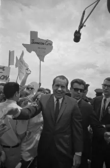 Richard Nixon Shaking Hands with the Public