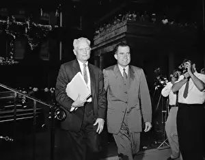 Richard Nixon and Sherman Adams at Hospital