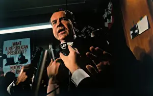 Richard Nixon Speaking to Press