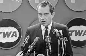 Richard Nixon Speaking to the Press