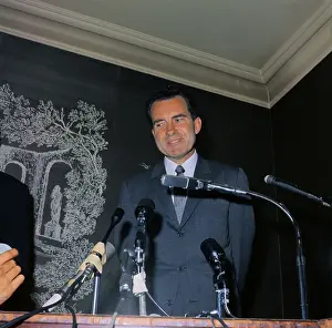 Richard Nixon Speaking at a Press Conference