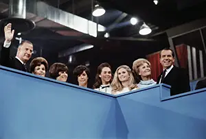 Agnew Prints: Richard Nixon and Spiro T. Agnew with Their Families