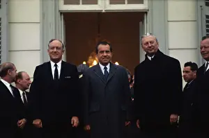 Richard Nixon with West German Government Officials