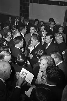 Richard and Pat Nixon Standing in Crowd