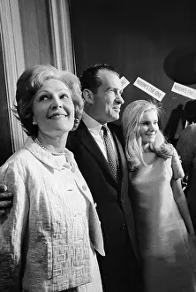 Richard, Patricia, and Tricia Nixon