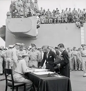 Richard Sutherland Conversing with Japanese Delegates