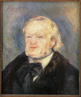 Oil Painting Prints: Richard Wagner, by Pierre-Auguste Renoir, 1882, 19th Century, oil on canvas, cm 53 x 46
