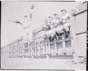 Richie Ashburn Jumping into the Air
