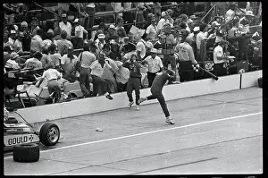 Rick Mears Escaping from Burning Car