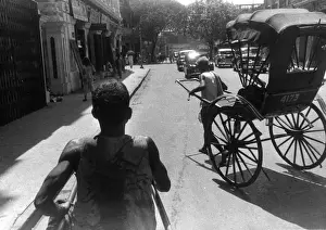 Landscape Male Back Prints: Rickshaw Racers