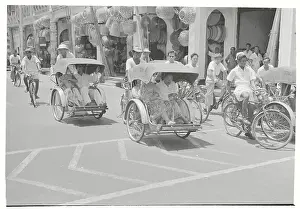 Rickshaw Traffic of Penang