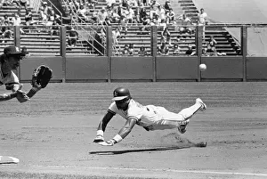 Ricky Henderson Slides Head First