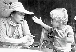 Work Break Prints: Ricky Schroder Talking to Faye Dunaway