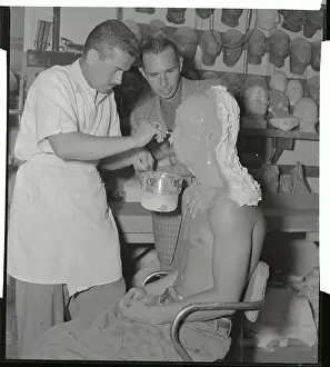 Ricou Browning Sitting in Makeover Chair