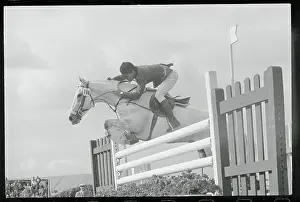 Aachen Prints: Rider Jumping Fence