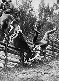Equestrian Prints: Rider Takes Bad Fall from Horse