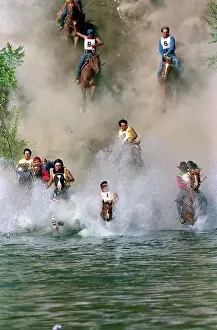 Riders Participating in Omak Stampede Suicide Race