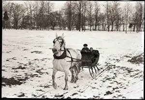 Sleigh Prints: Riding in Horse Drawn Sleigh