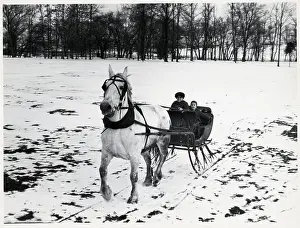 Sleigh Prints: Riding In A One Horse Open Sleigh