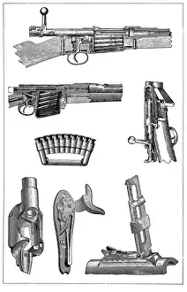 Shotgun Prints: Rifle mechanism and parts