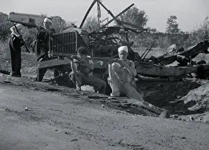 Aiming Prints: Riflemen Firing from Truck
