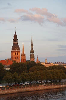 Images Dated 1st August 2014: Riga Cathedral, St. Petrik Riche, banks of the Daugava River