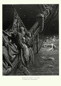 Sailing Ship Gallery: Rime of the Ancient Mariner - Water Snakes