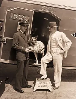 Airport Prints: Rin Tin Tin at Airport with Master