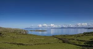 Images Dated 12th May 2012: Ring of Kerry, view of the Irish Sea as seen from Coomatloukane, County Kerry, Ireland, Europe