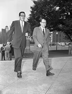 Ring Lardner Jr. and Lester Cole Strolling at Capitol