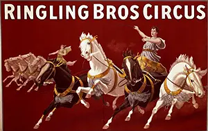 Racing Prints: Ringling Bros Circus Poster