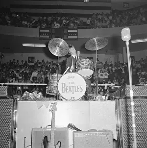 Ringo Starr at His Drums