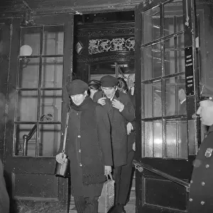Exiting Prints: Ringo Starr and George Harrison Leaving for Concert