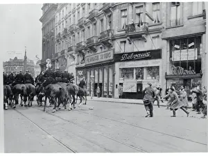 Brussels Prints: Riot in Brussels Street