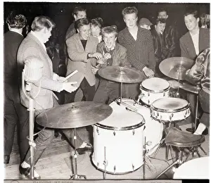 Drum Set Prints: Riot at Bill Haley Concert in Berlin