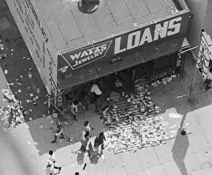 Rioter Prints: Rioters Break into Pawnshop in Watts