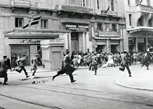 Rioters on The Run by Police