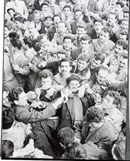 Thessaloniki Prints: Rioters Waving a British Flag