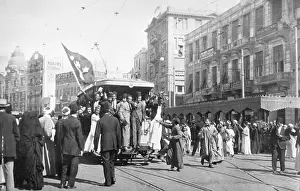 Riot Prints: Rioting Students Taking Over Trolley Car