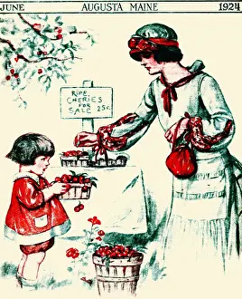 Picking Prints: Ripe Cherries for Sale