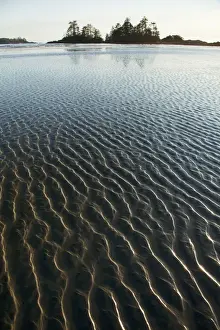 Ripples Prints: Ripples Form In The Sand At Chestermans Beach And Frank Island Near Tofino