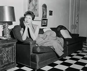 Rita Gam on Sofa