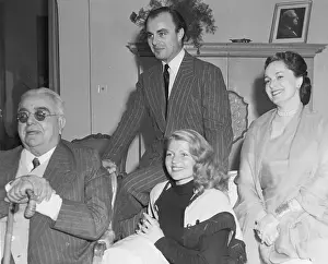 Cannes Prints: Rita Hayworth, Aga Khan, Aly Khan, and Begum Aga Khan Posing
