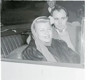 Lausanne Prints: Rita Hayworth and Aly Khan Smiling