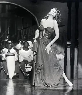 Rita Hayworth Barefeet As She Sings