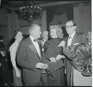 Rita Hayworth, Dick Haymes, and Bartley Crum Attending Dinner