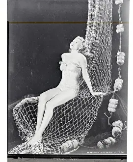 Rita Hayworth in Fishing Net
