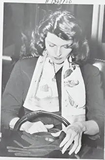 Rita Hayworth Looking Grim