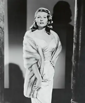 Rita Hayworth in Mink Stole